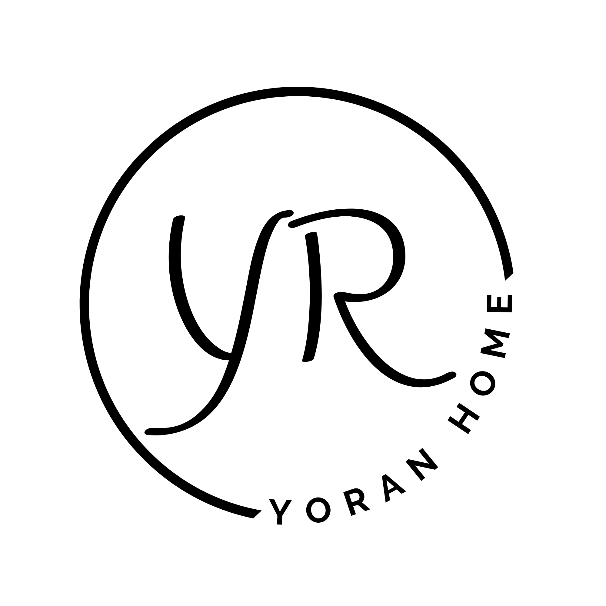 logo circular simple negro